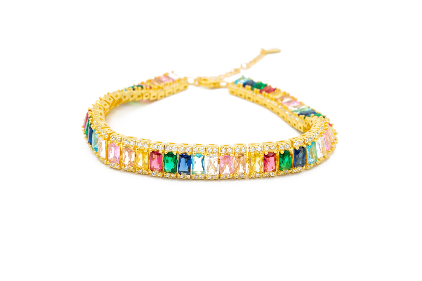 Bracciale Tennis Multicolrs Fantasia in Argento 925