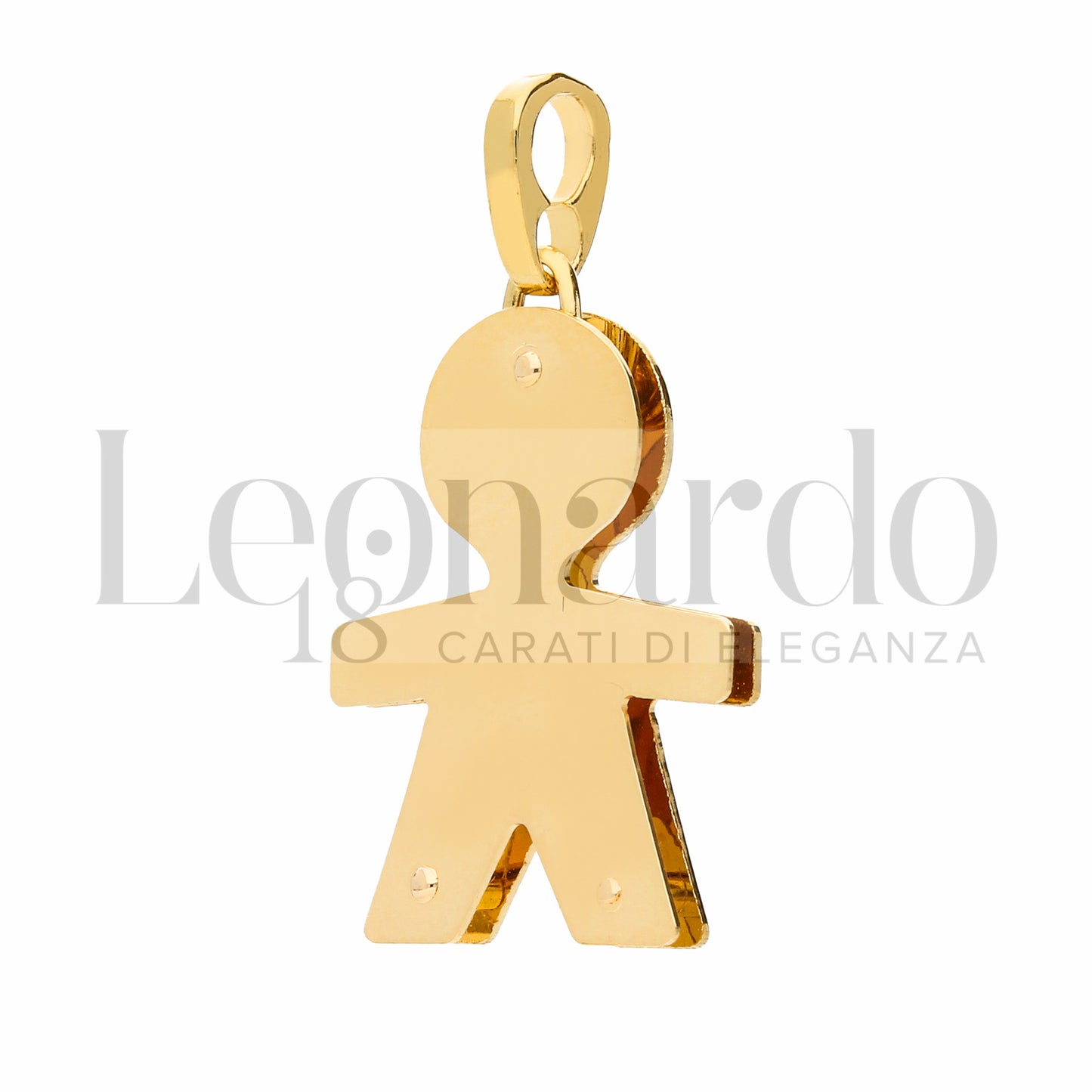 Pendente Bebè da Donna in Oro 18 Carati Bianco/Giallo da 2,2gr.