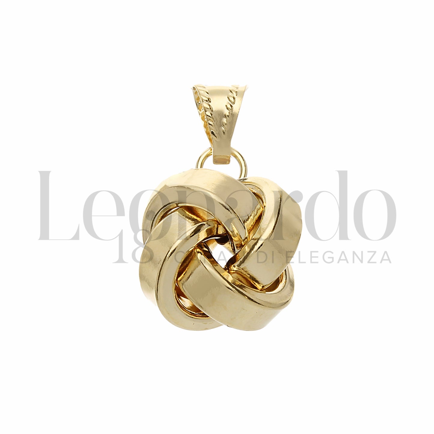 Pendente modello a Nodo da Donna in Oro 18 Carati in Oro Giallo da 1,6 gr.