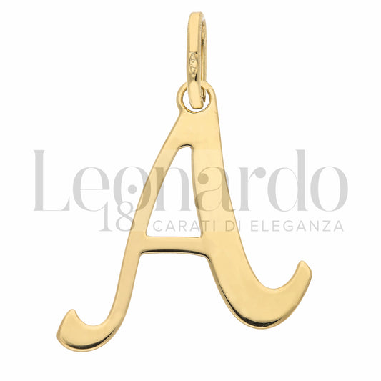 Pendente Letterina in Oro 18 Carati Lettere Dalla A alla Z in Oro Giallo da 1,10 gr.