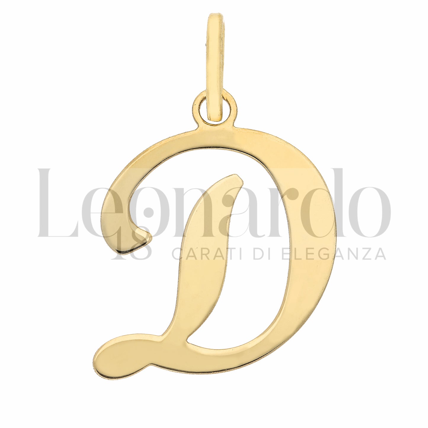 Pendente Letterina in Oro 18 Carati Lettere Dalla A alla Z in Oro Giallo da 1,10 gr.