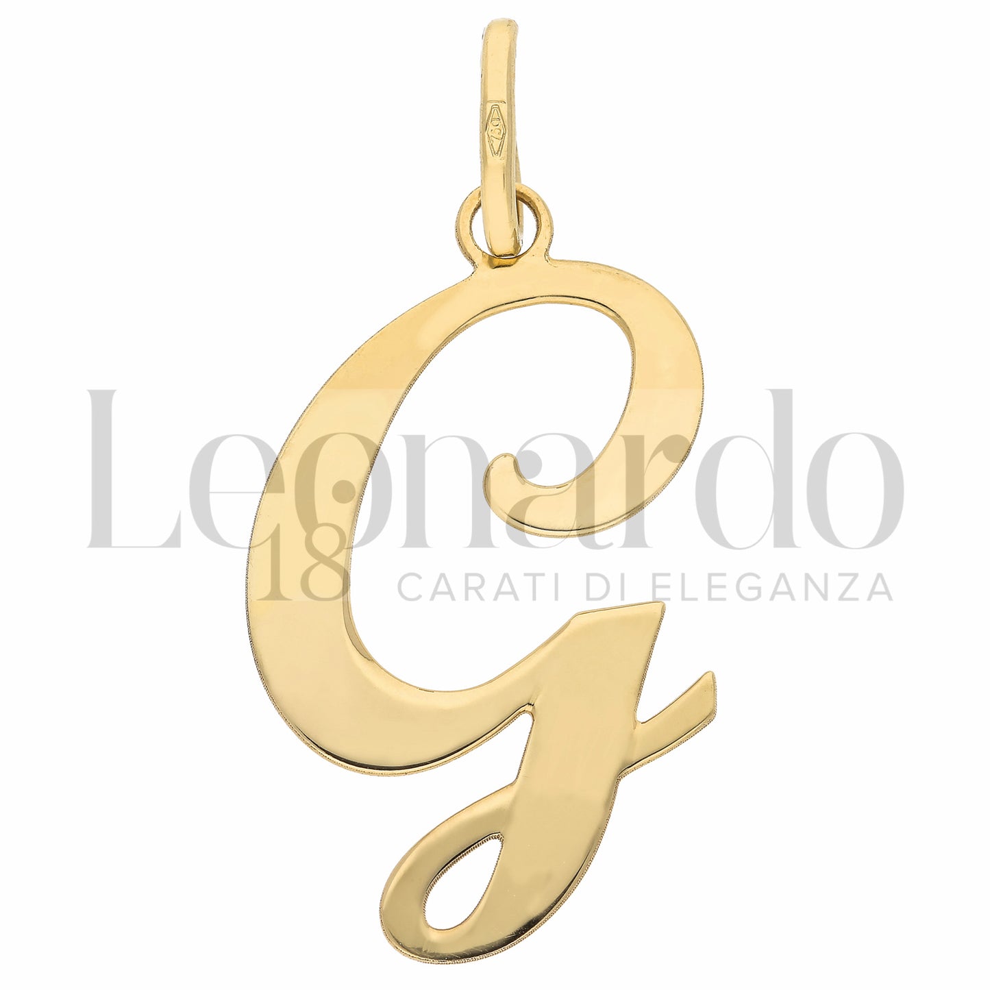 Pendente Letterina in Oro 18 Carati Lettere Dalla A alla Z in Oro Giallo da 1,10 gr.