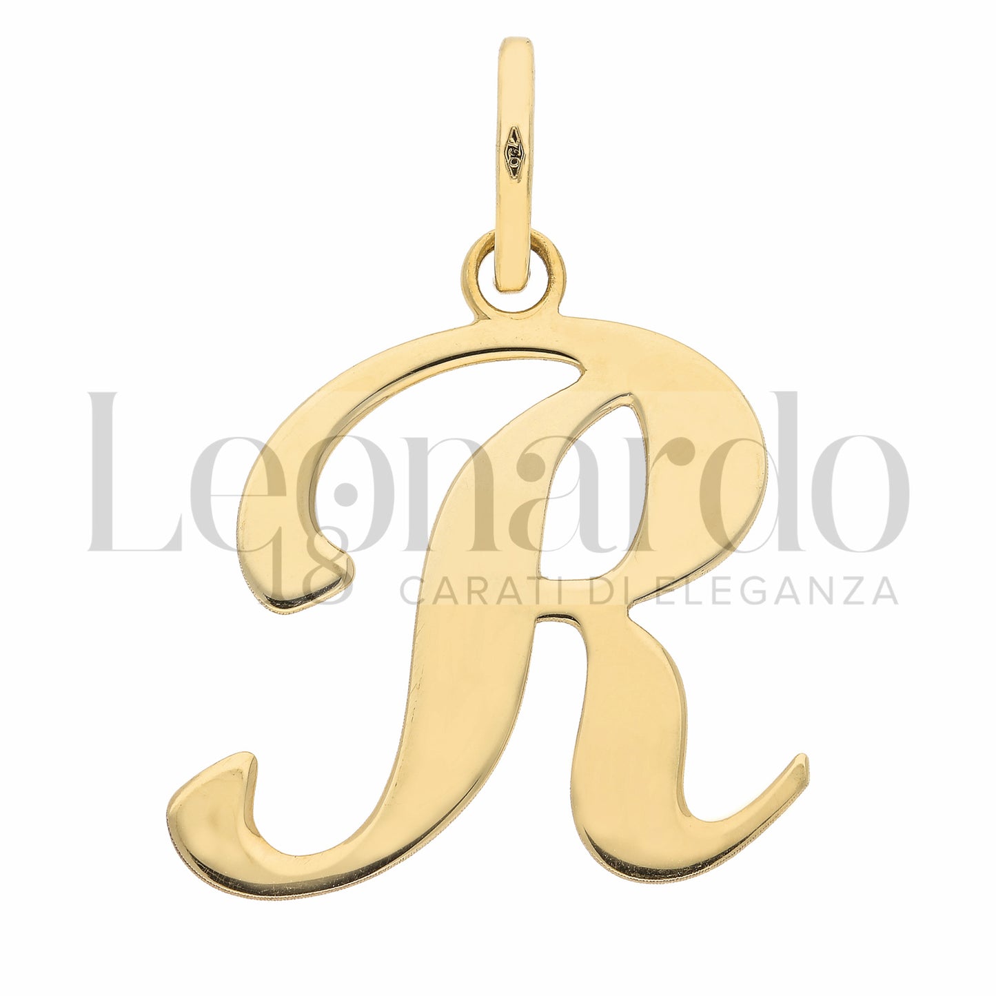 Pendente Letterina in Oro 18 Carati Lettere Dalla A alla Z in Oro Giallo da 1,10 gr.