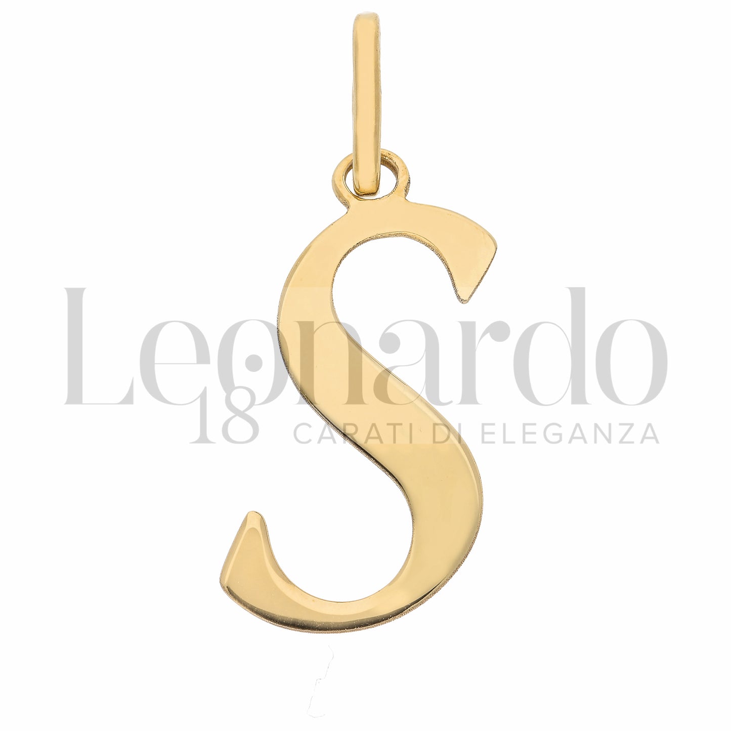 Pendente Letterina in Oro 18 Carati Lettere Dalla A alla Z in Oro Giallo da 1,10 gr.