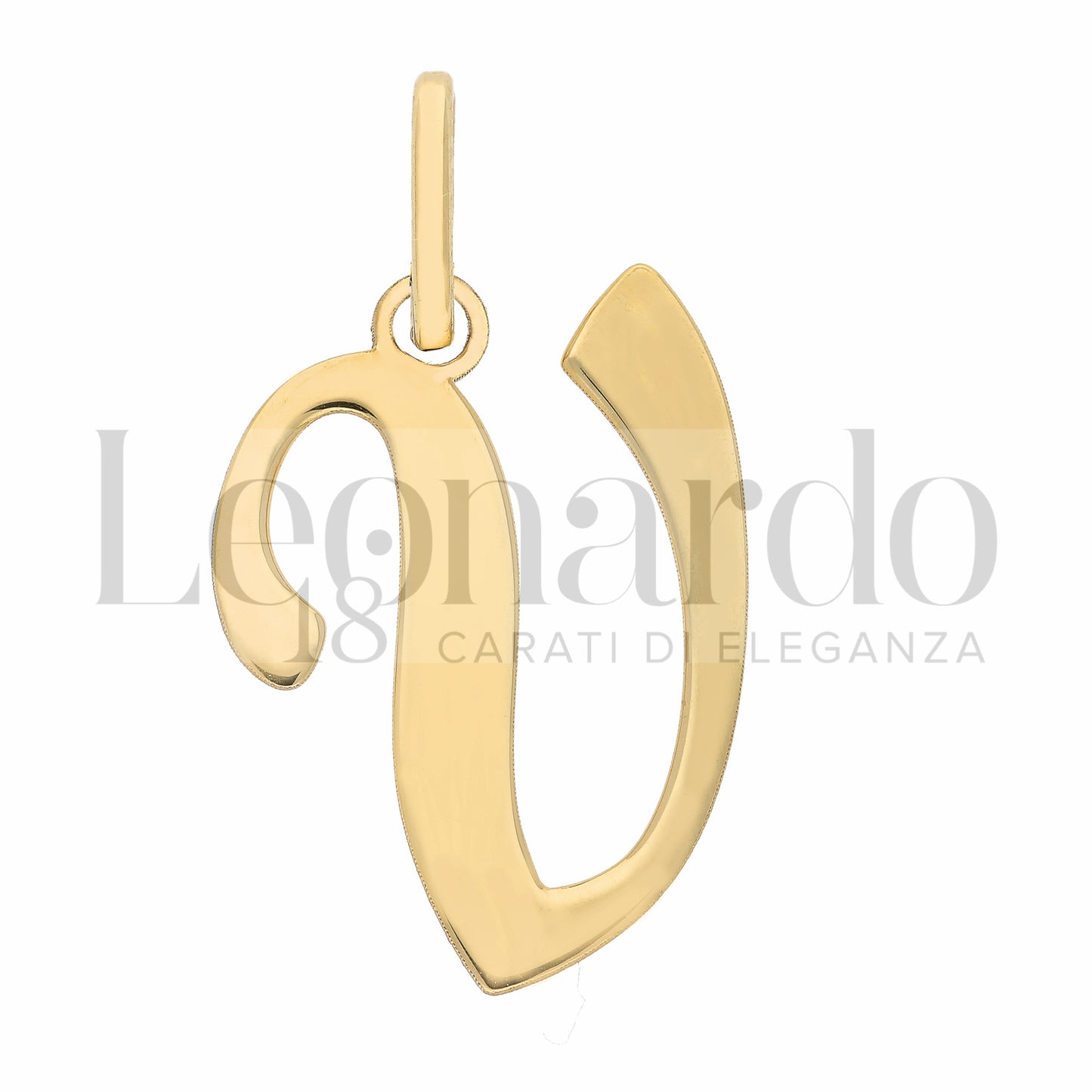 Pendente Letterina in Oro 18 Carati Lettere Dalla A alla Z in Oro Giallo da 1,10 gr.