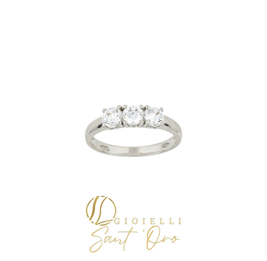 Anello Trilogy in Oro 18kt- Gioielli Sant'Oro