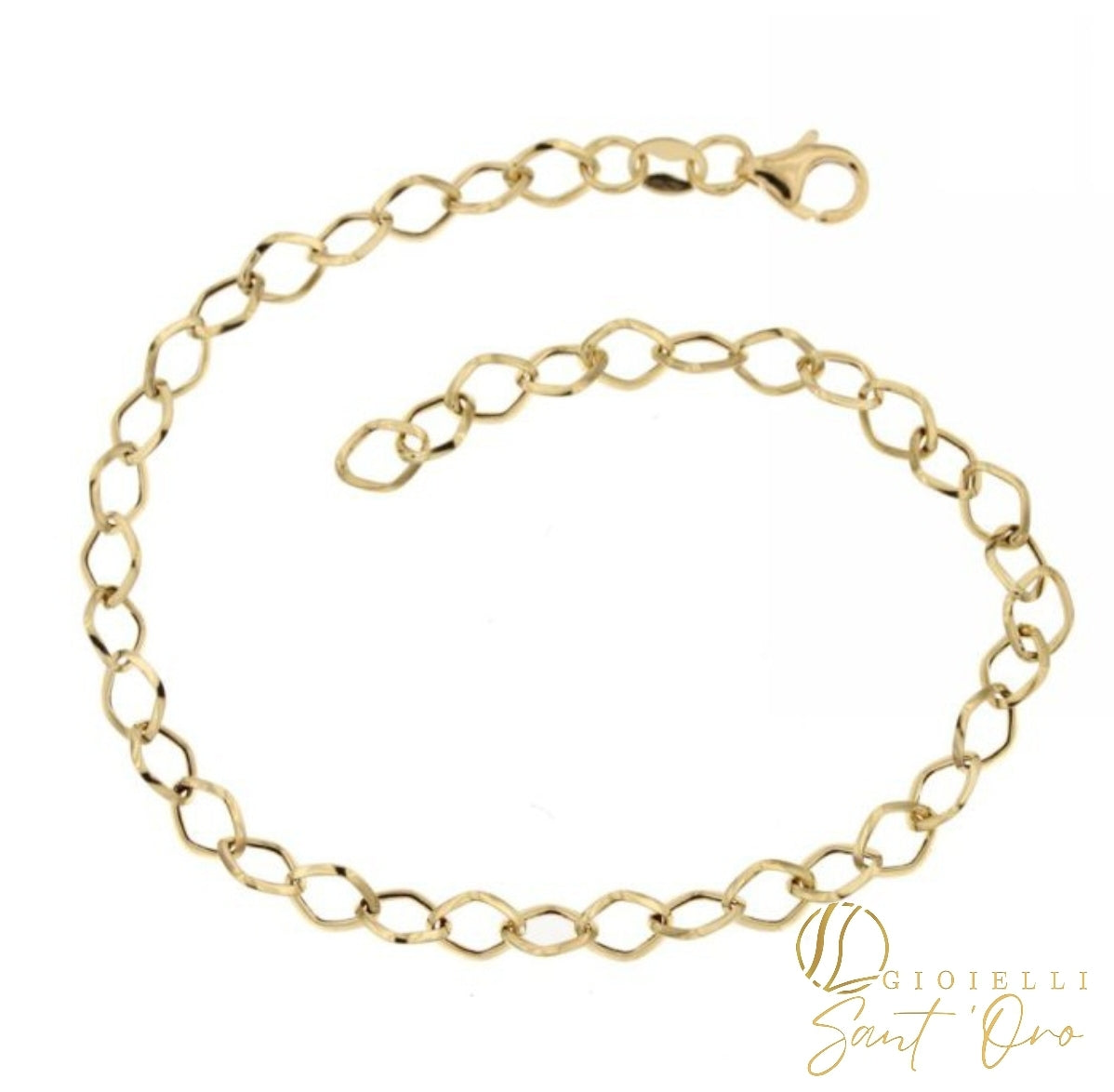 Bracciale catena a rombo in Oro 18kt - Gioielli Sant'Oro